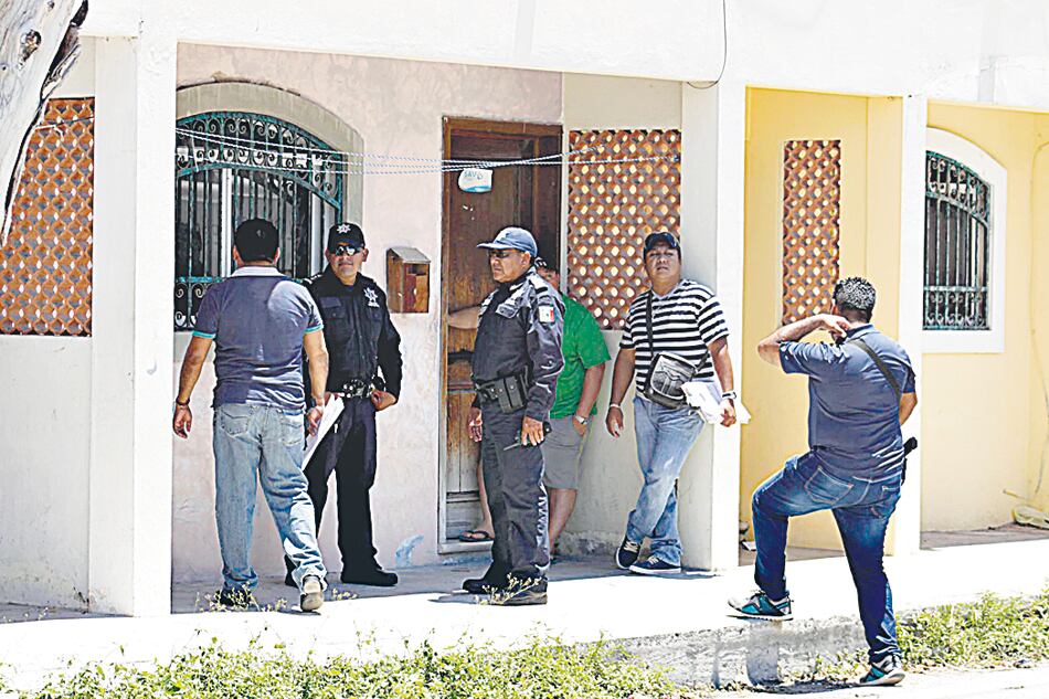 El frente de la casa del barrio Colosio, en la que vivían González y su novio.