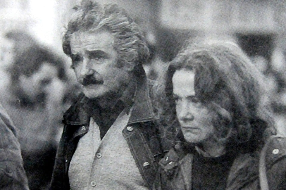 José Mujica junto con Lucía Topolansky. 