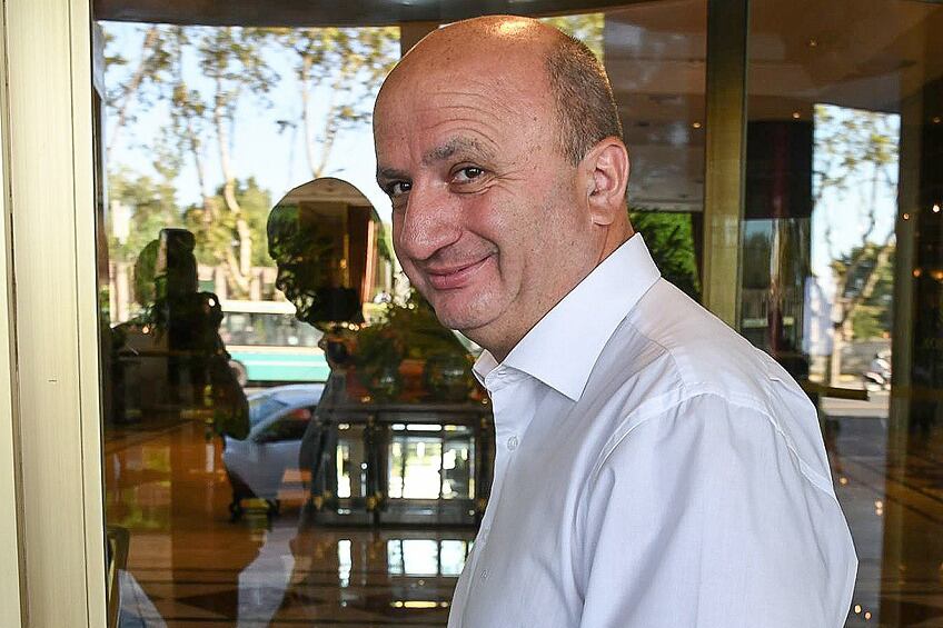 El presidente de Lanús Nicolás Russo.