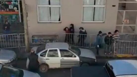 El momento de la detención.