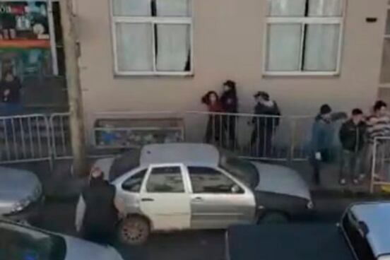 El momento de la detención.