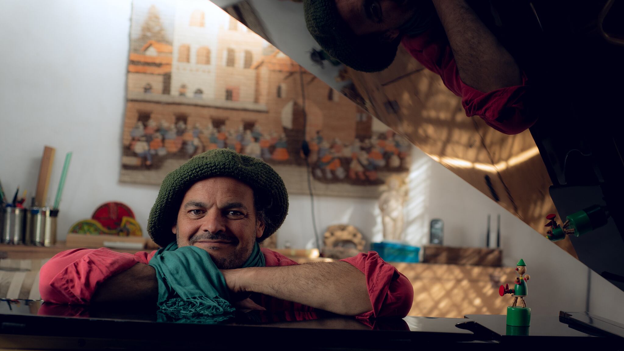 Carlos Aguirre y su piano