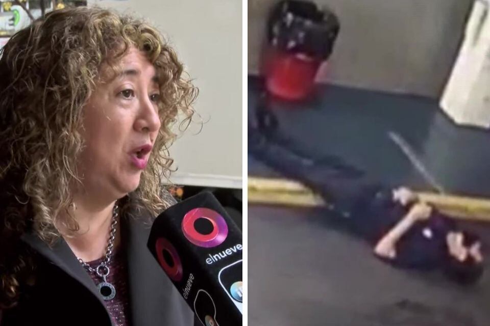 Miriam Luna, madre de las hijas del playero agredido. 