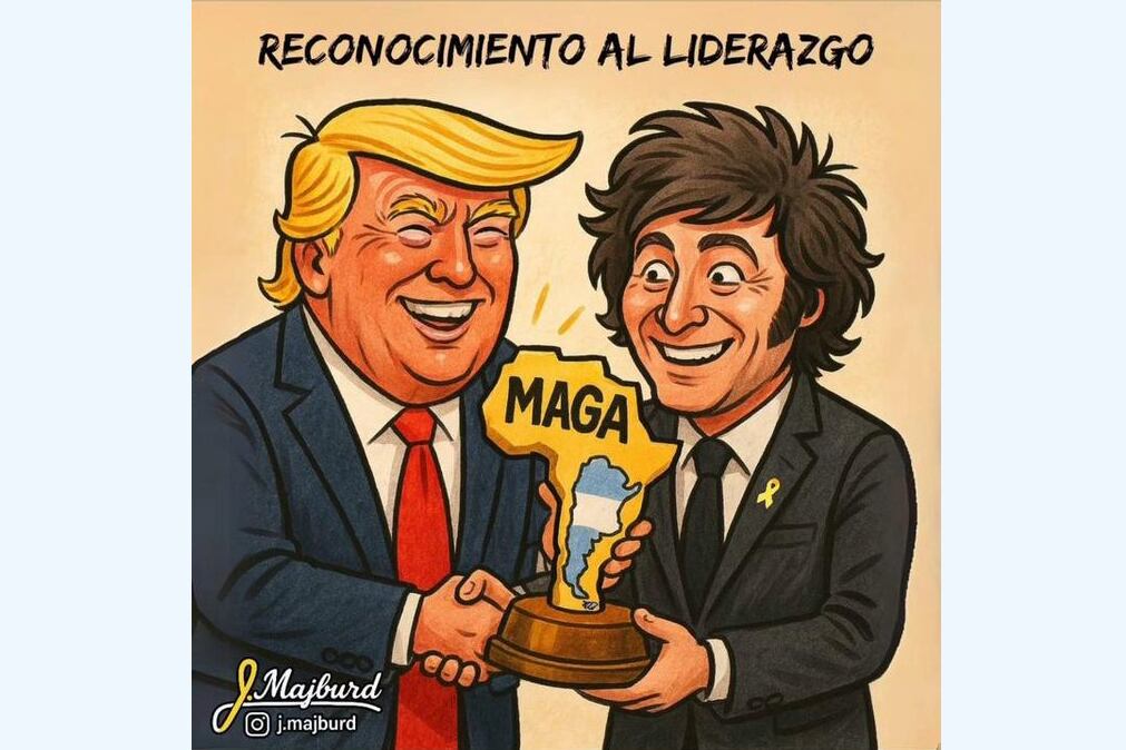 La imagen que difundió Milei en las redes