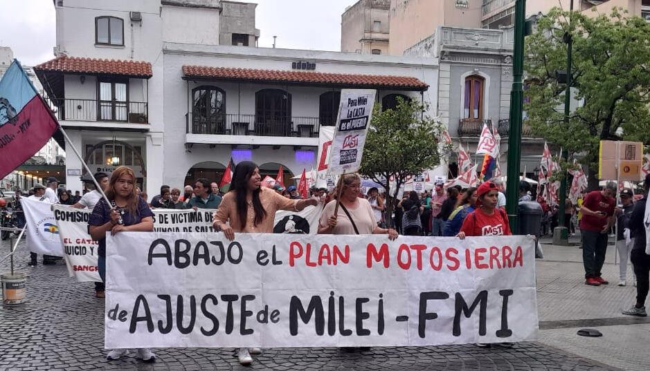 En el centro salteño