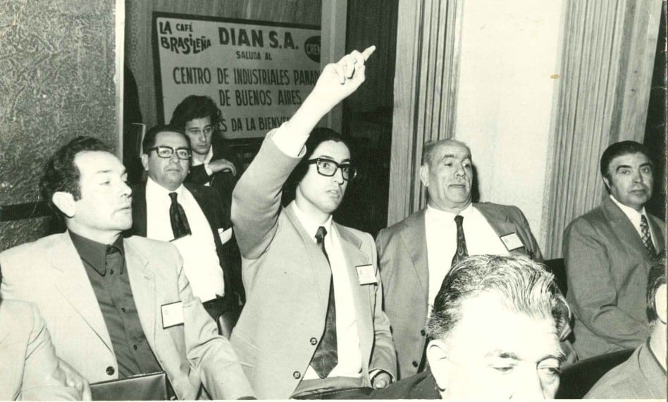 Ermes Riera (izquierda) en el III Congreso Sudamericano de la Industria del Pan