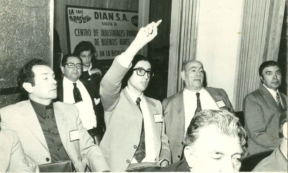 Ermes Riera (izquierda) en el III Congreso Sudamericano de la Industria del Pan