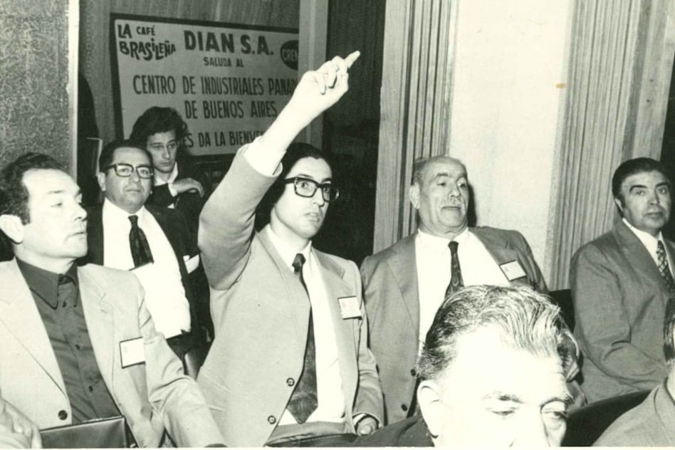 Ermes Riera (izquierda) en el III Congreso Sudamericano de la Industria del Pan