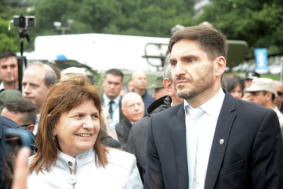 Pullaro y Bullrich en uno de sus tantos encuentros por la seguridad.