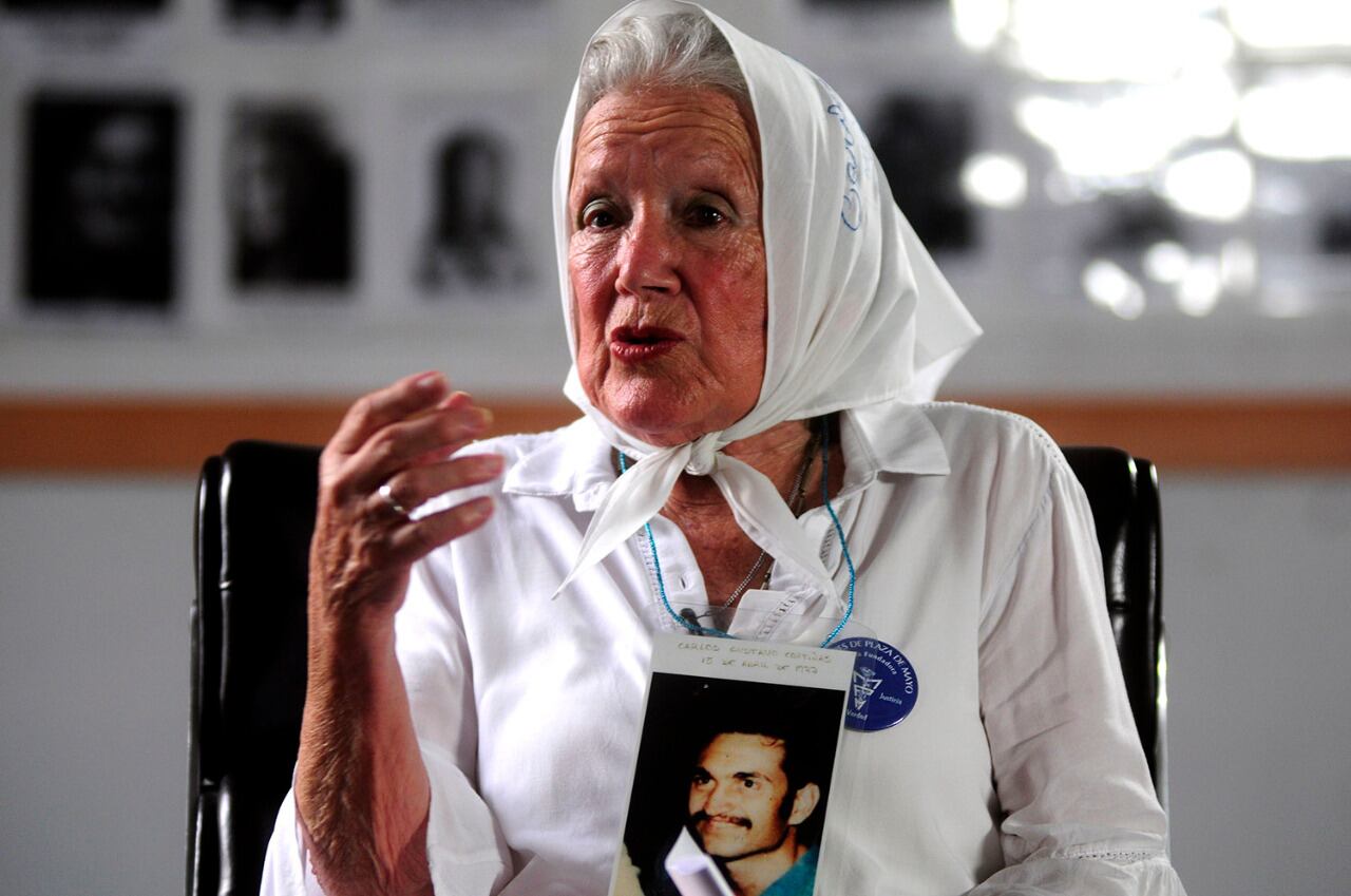 "No se borra la memoria el 24 de marzo porque no haya marcha", afirmó Cortiñas, que cumplió esta semana 90 años.