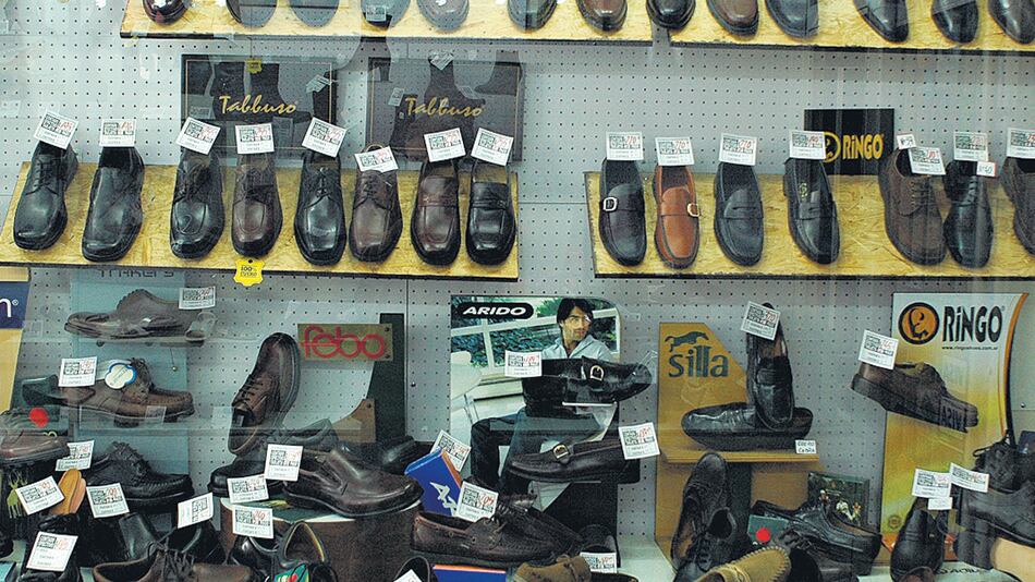 La venta de calzados cayó un 2,8 por ciento.