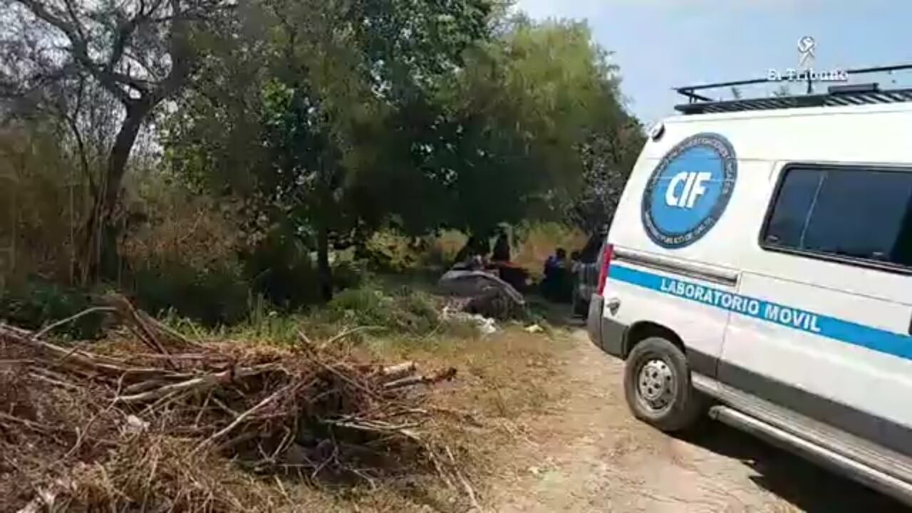 El operativo para levantar el cuerpo y las huellas 