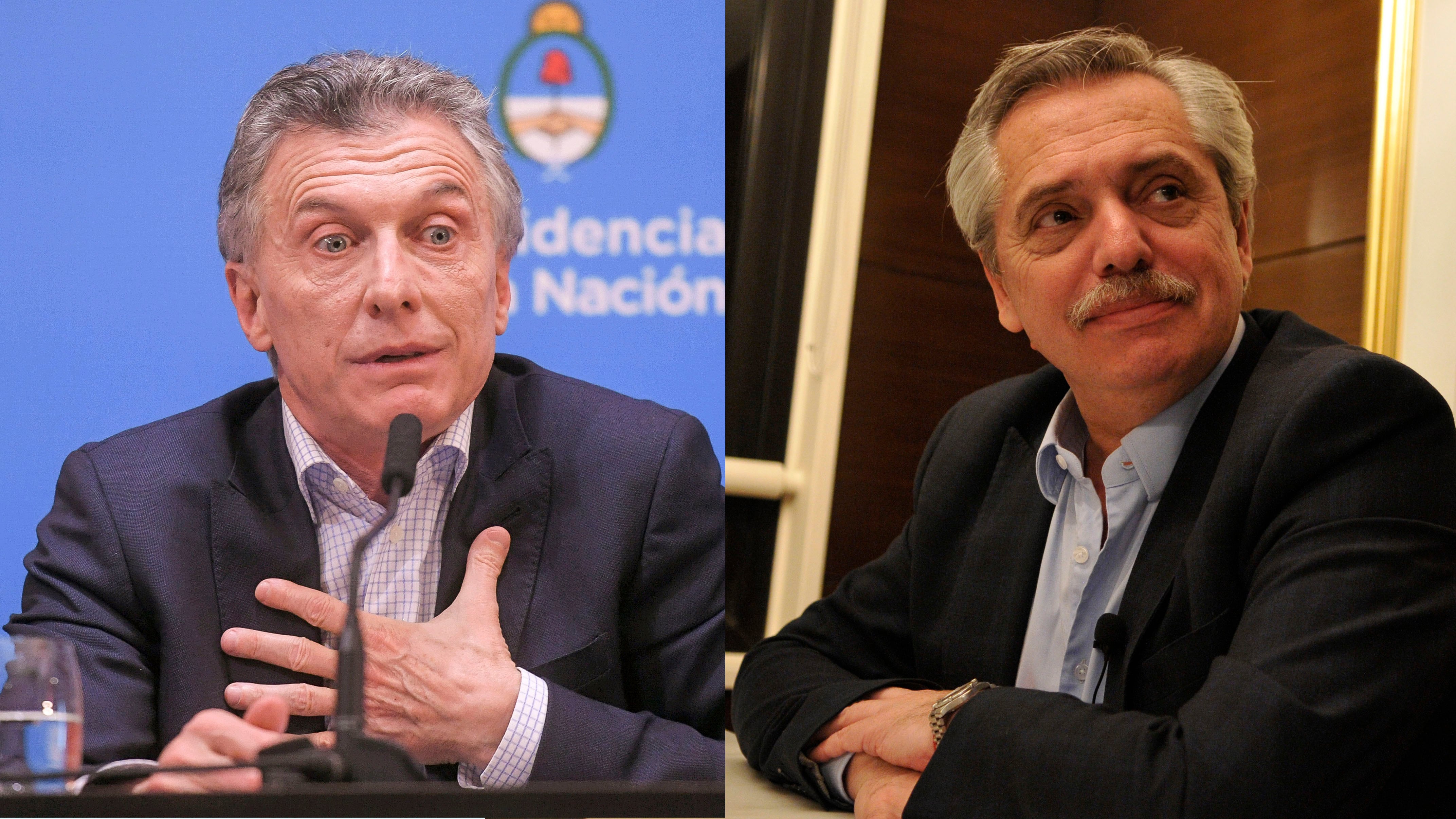 Mauricio Macri y Alberto Fernández, enfrentados por la crisis.