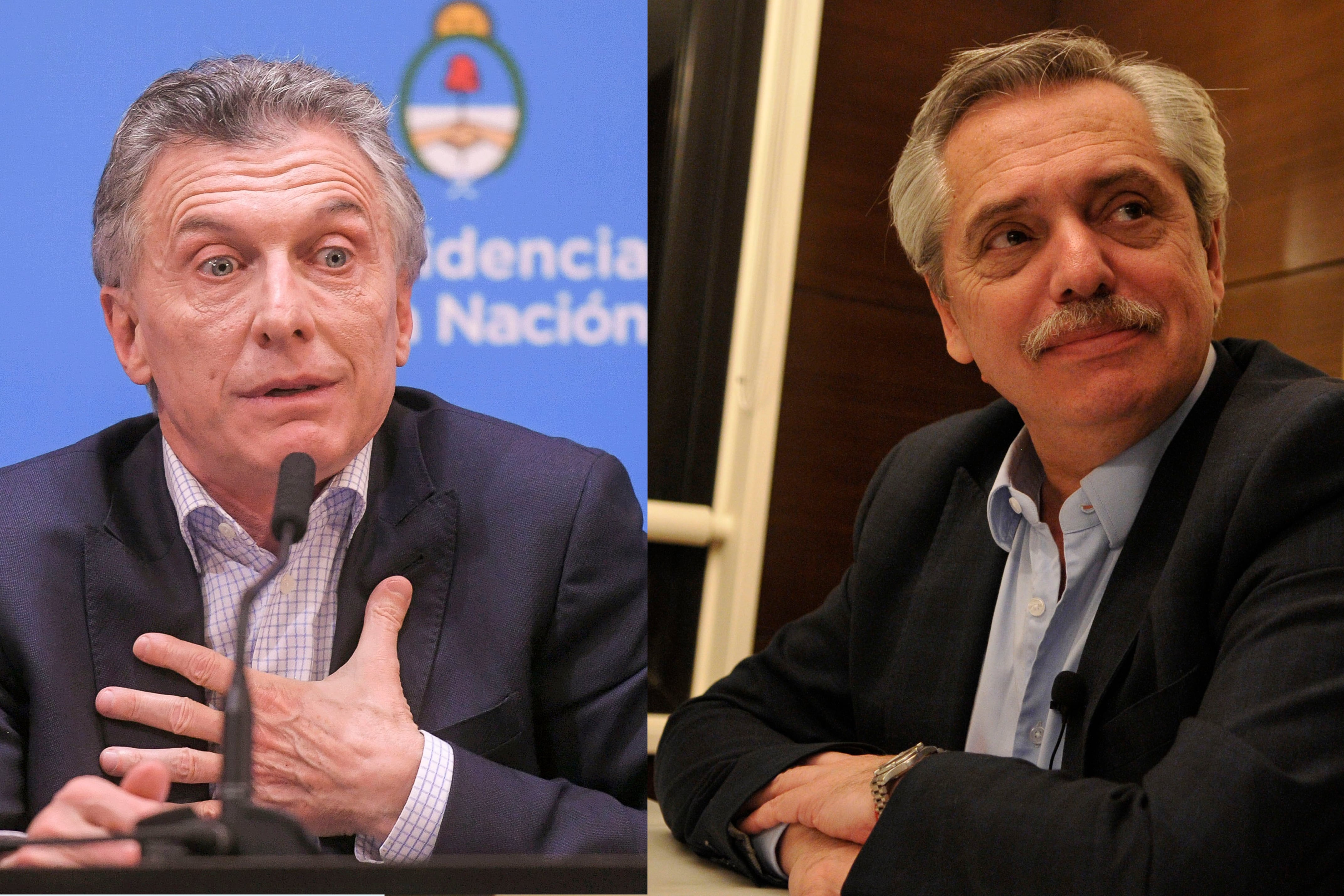 Mauricio Macri y Alberto Fernández, enfrentados por la crisis.