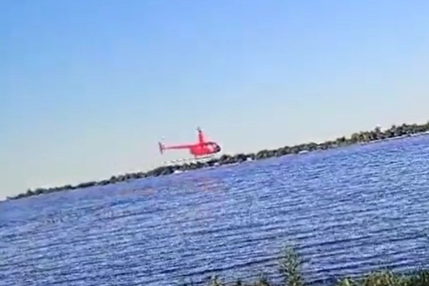 Se estrelló un helicóptero en el Río Paraná