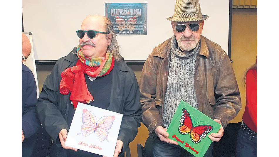 Nebbia y Quiroga con sus Mariposas de Madera, que tributan a Miguel Abuelo y homenajean a figuras presentes y que ya no están.