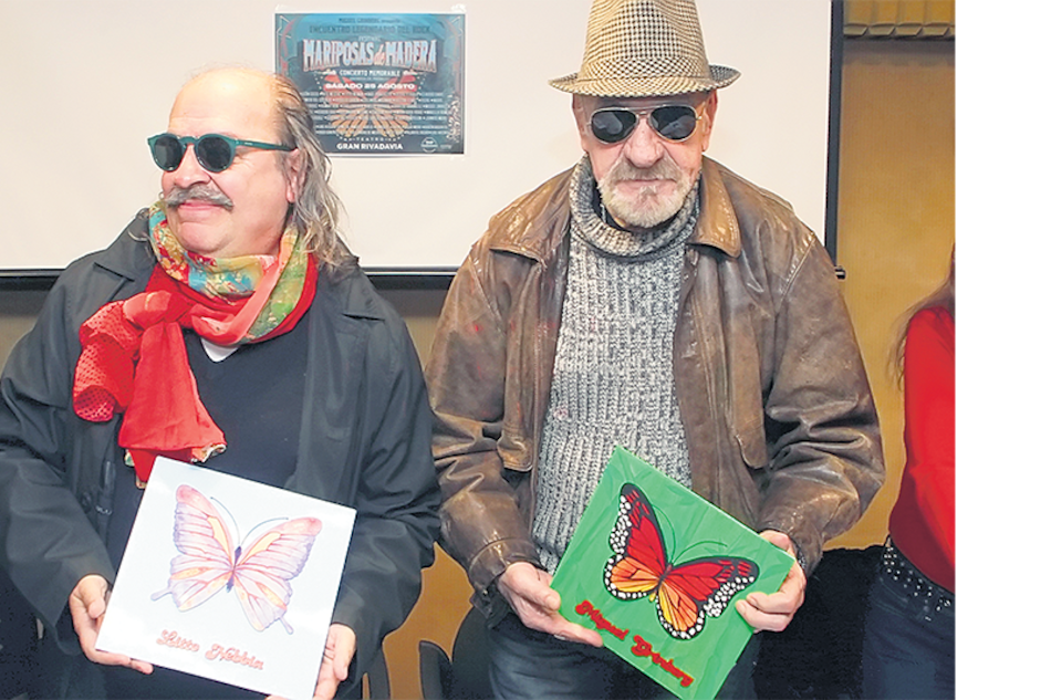 Nebbia y Quiroga con sus Mariposas de Madera, que tributan a Miguel Abuelo y homenajean a figuras presentes y que ya no están.