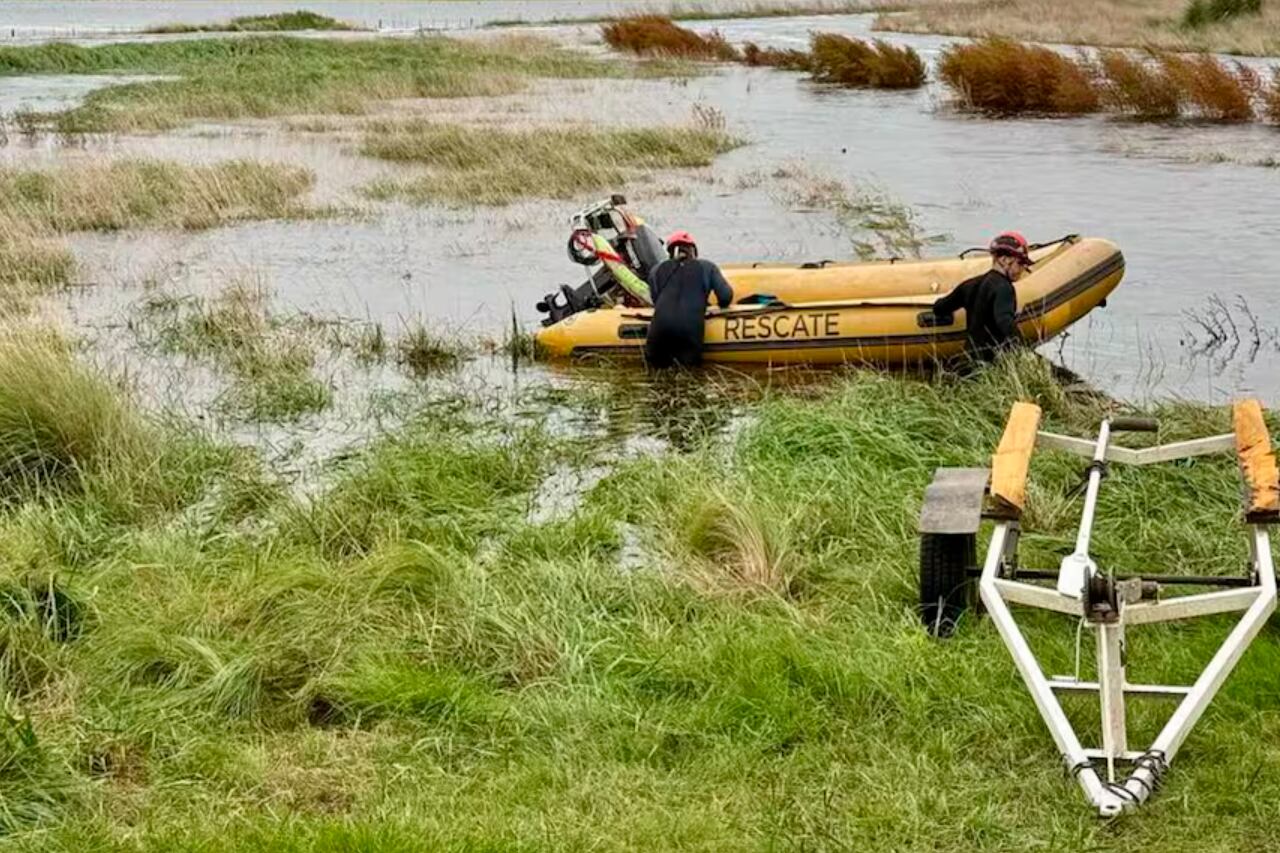 Los trabajos de búsqueda en Bolívar.