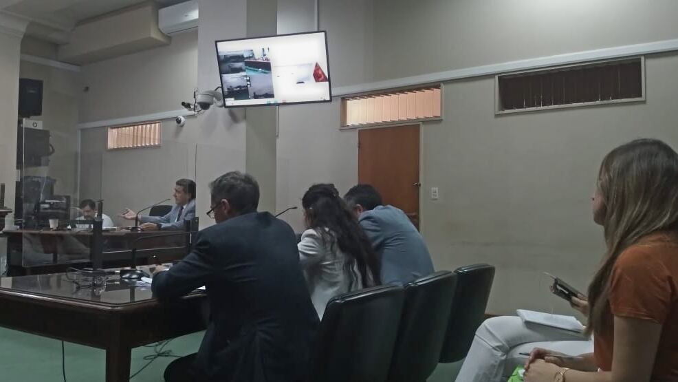 La audiencia preliminar ayer.