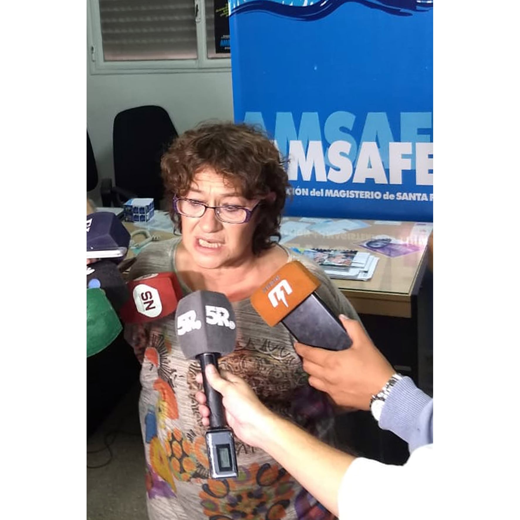 Alesso, secretaria del gremio docente.