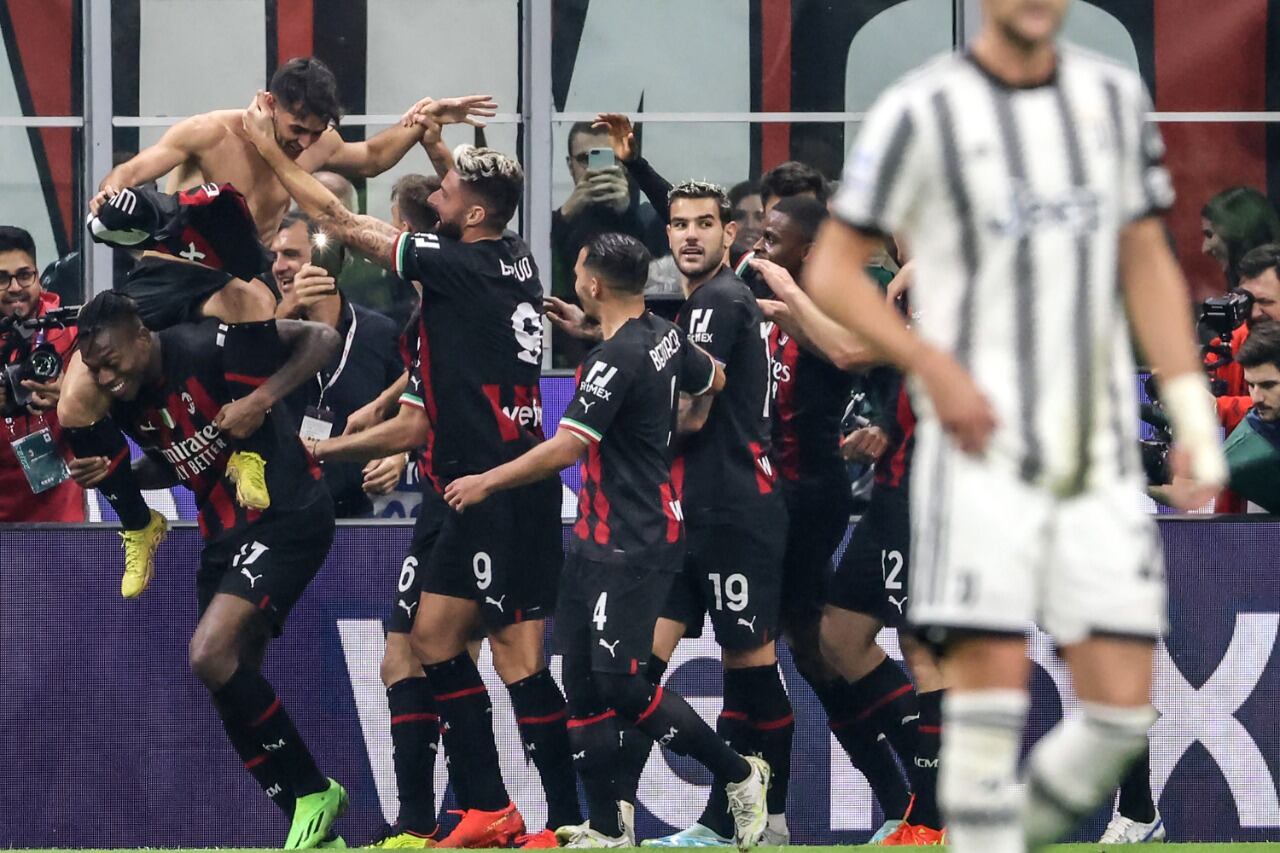 El Milan celebró una gran victoria ante la Juve