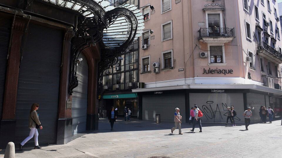 En Córdoba y Sarmiento, la falta de actividad fue notoria.
