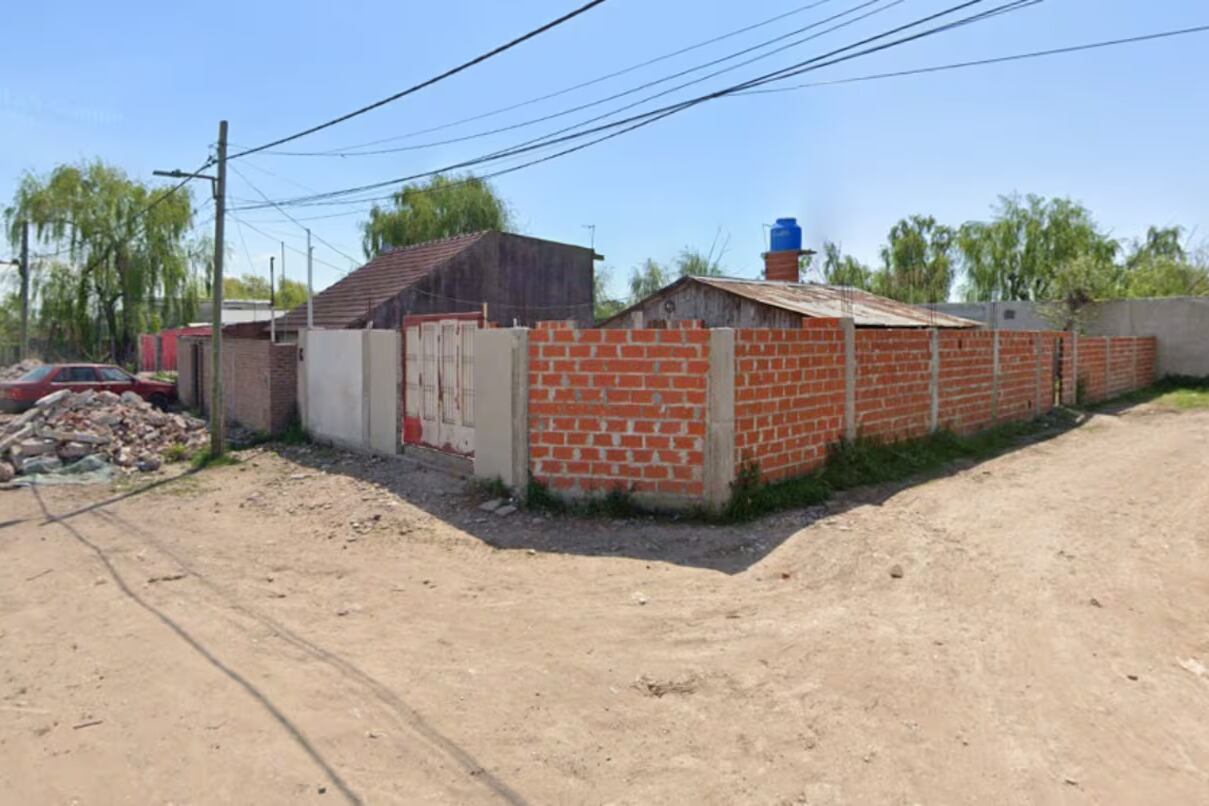 La casa donde vivía la pareja en el partido de Quilmes.