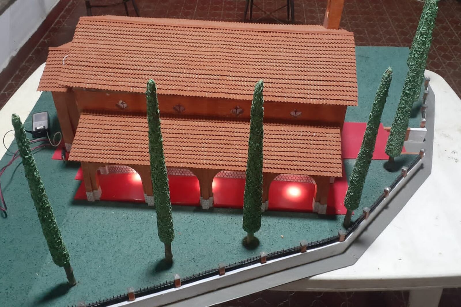 Imagen de la maqueta de la Capilla Nuestra Señora del Valle