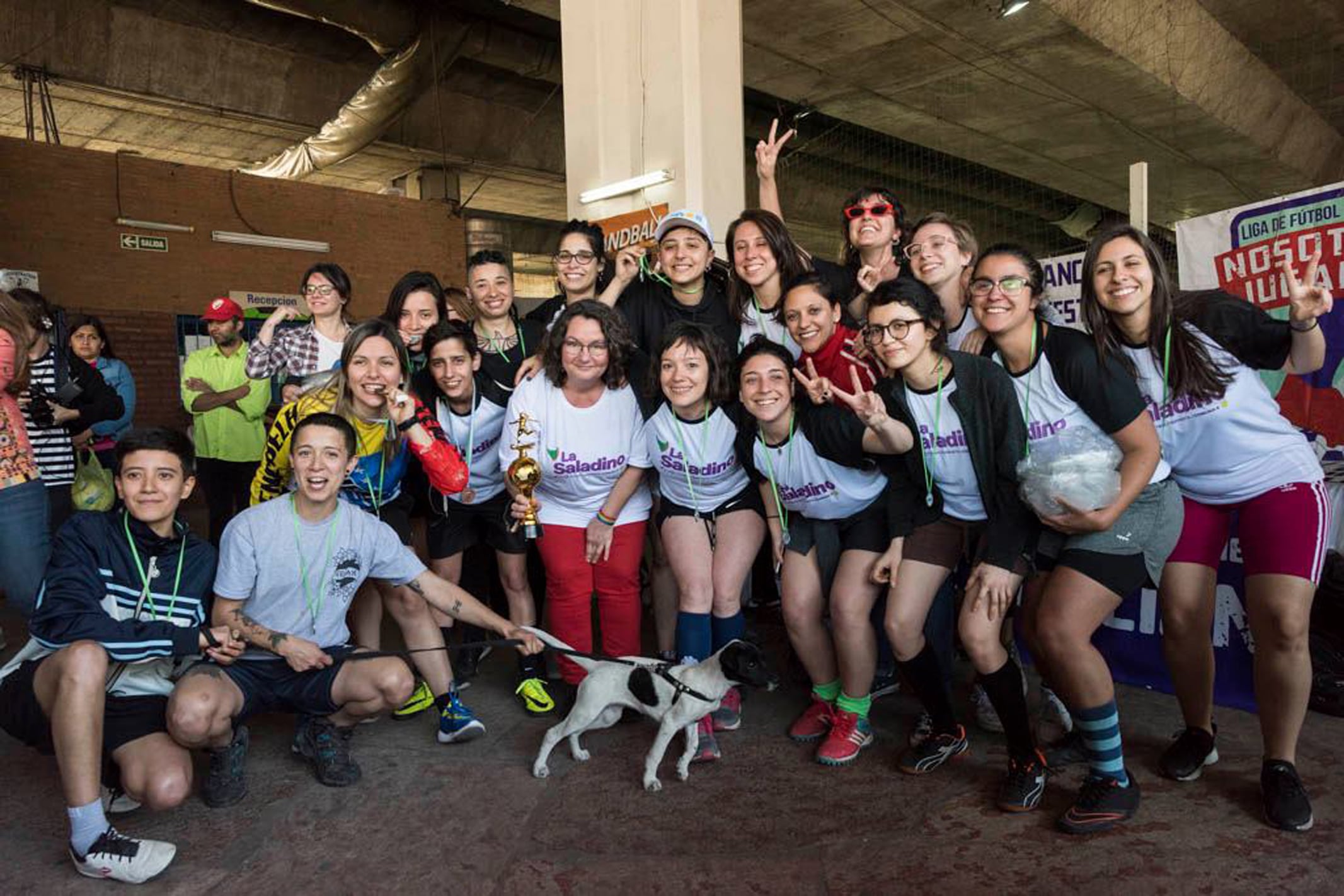 La Saladino empezó como un grupo de militancia y ahora crece cada día. 