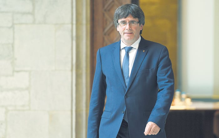 Puigdemont: "Este no es el momento de mandar a prisión a gente con la que se mantienen discrepancias políticas".