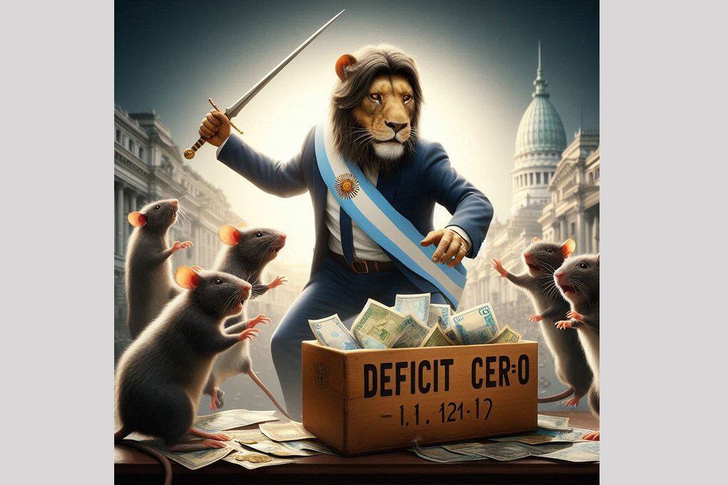 Una de las imágenes diseñadas por Inteligencia Artificial que compartió el Presidente.