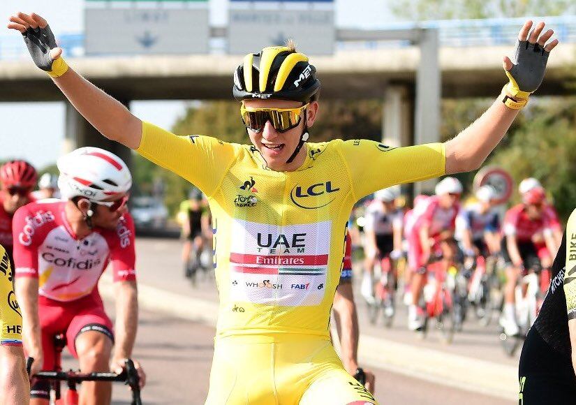 Tadej Pogacar, el sorprendente campeón del Tour de Francia. 