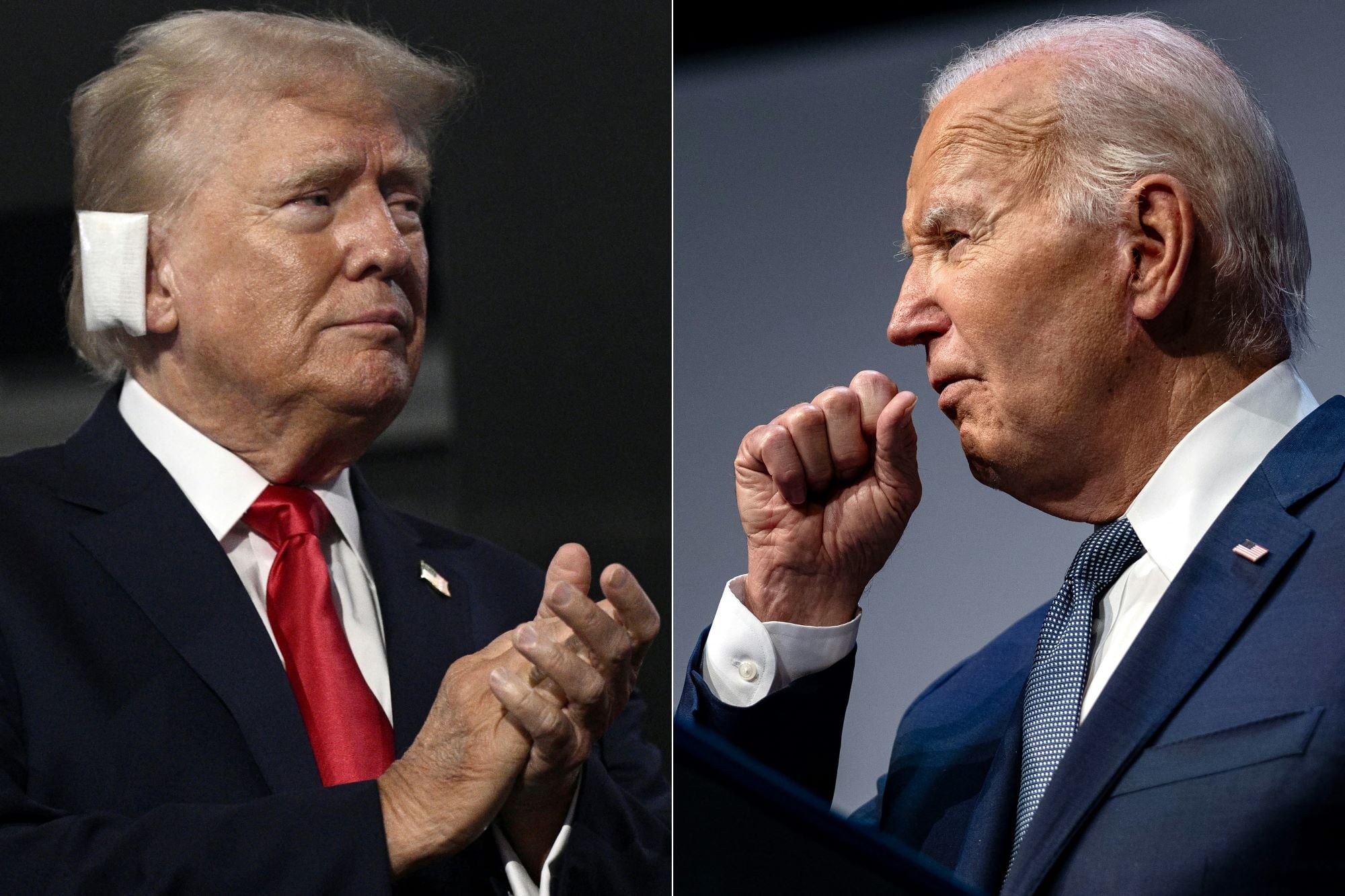 Donald Trump, todavía en carrera. Joe Biden, camino al retiro.