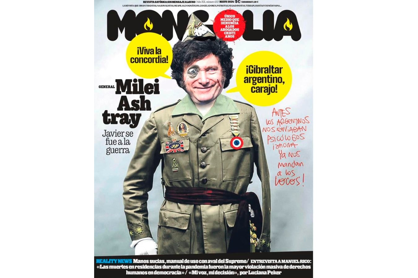 La tapa que ridiculiza al presidente argentino.