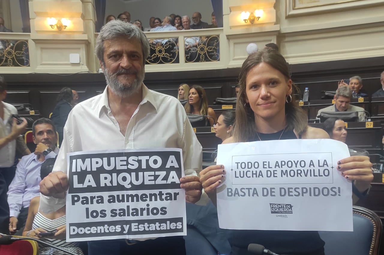 Guillermo Pacagnini y Laura Cano Kelly, en las bancas que la izquierda apuesta a renovar. 