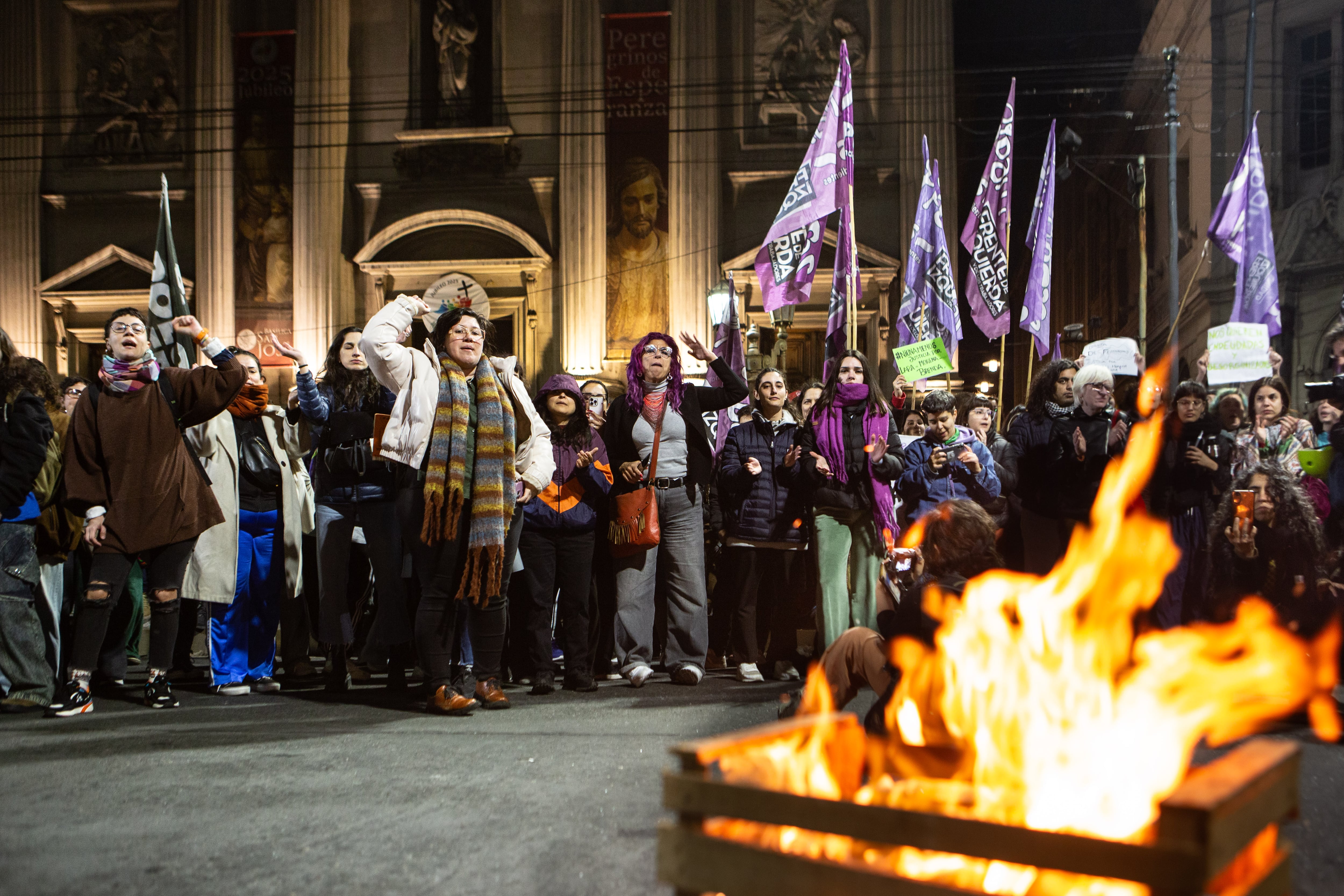 La rabia en la calle. 
