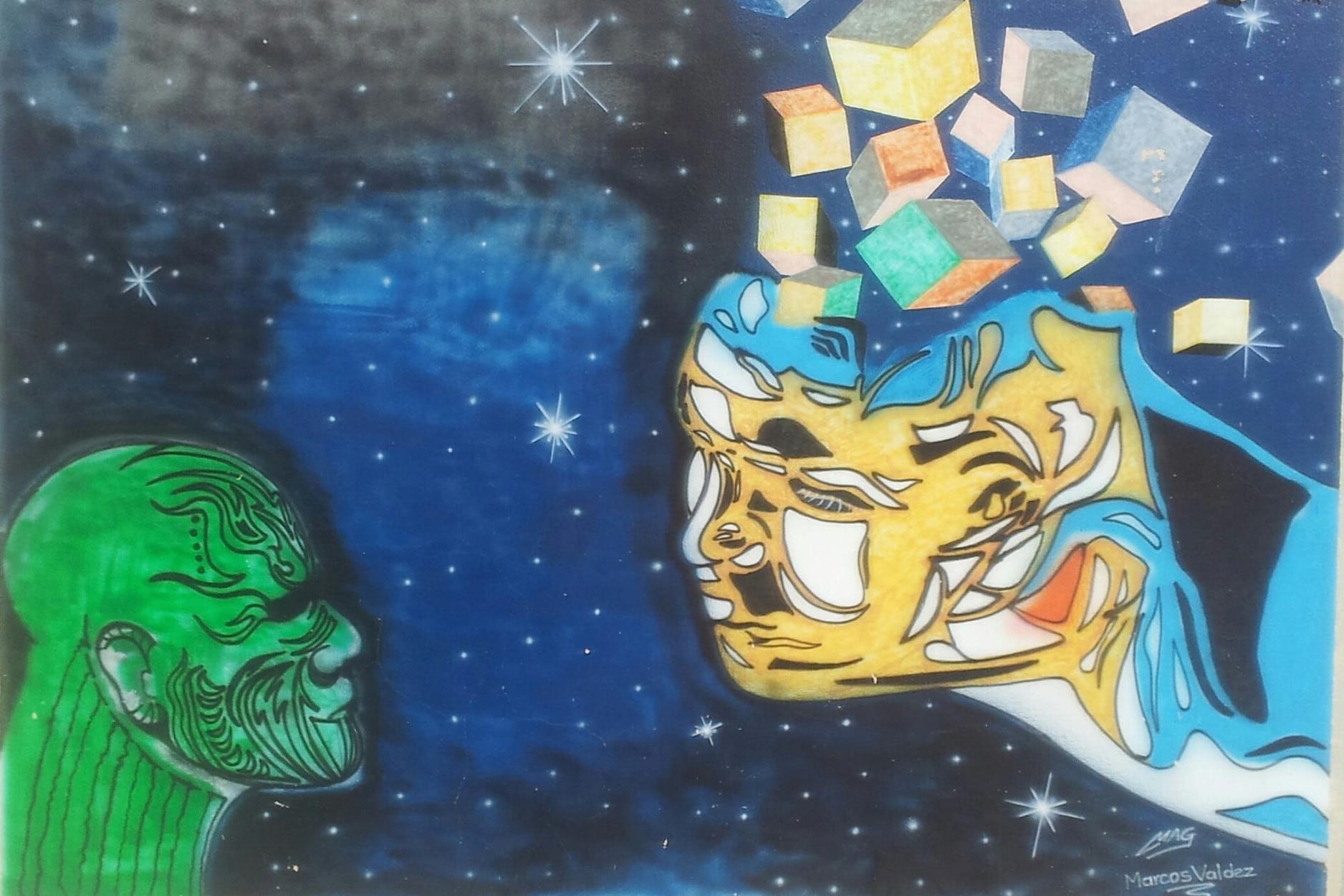 Mural en el Instituto Superior de Arte y Comunicación.