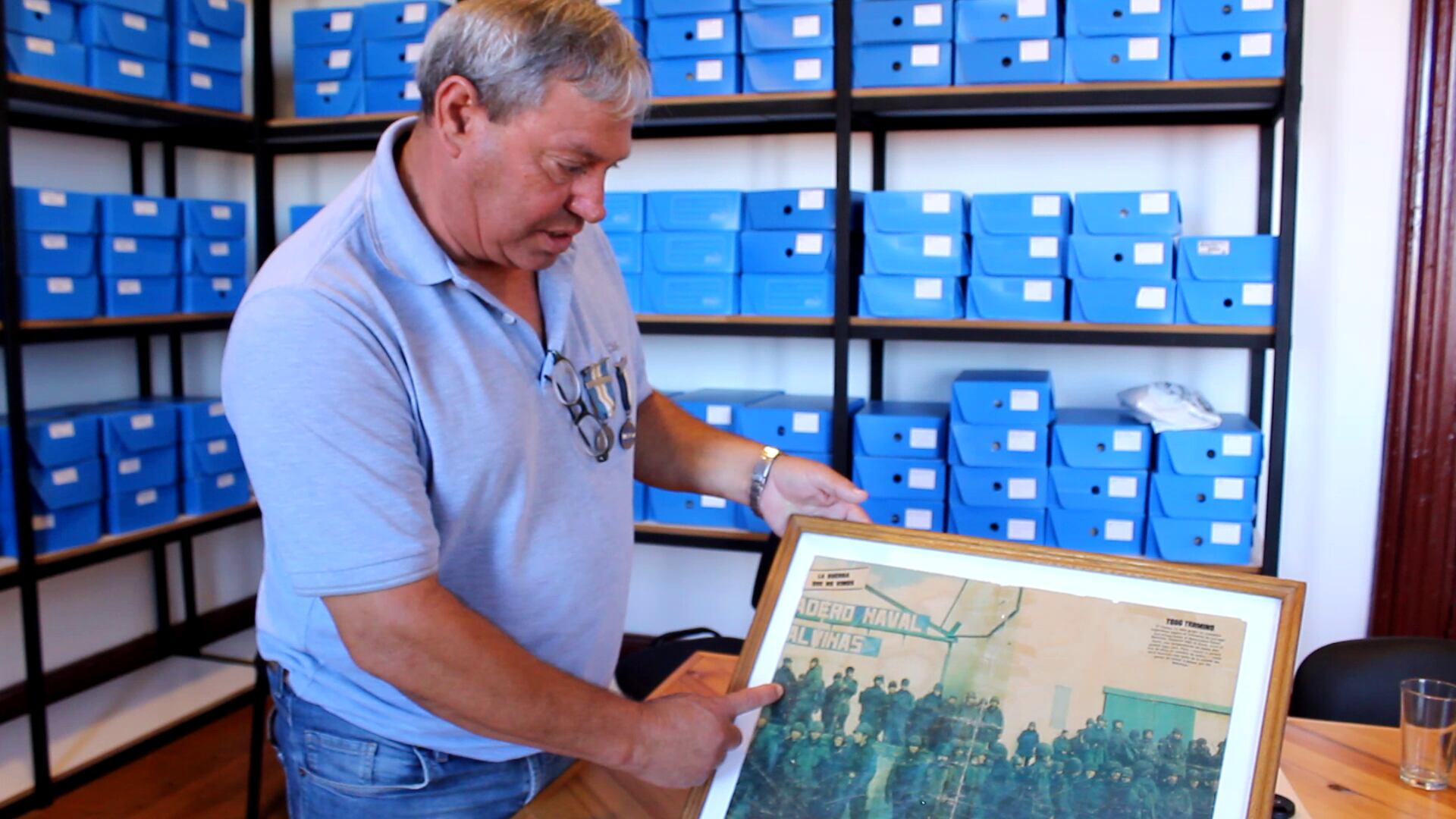 Oscar Pérez, uno de los ex combatientes y testimoniantes del documental. 