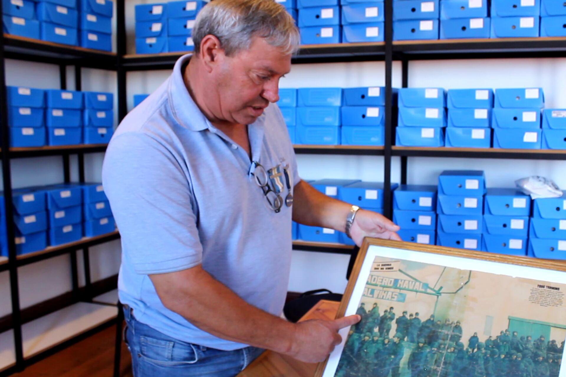 Oscar Pérez, uno de los ex combatientes y testimoniantes del documental.