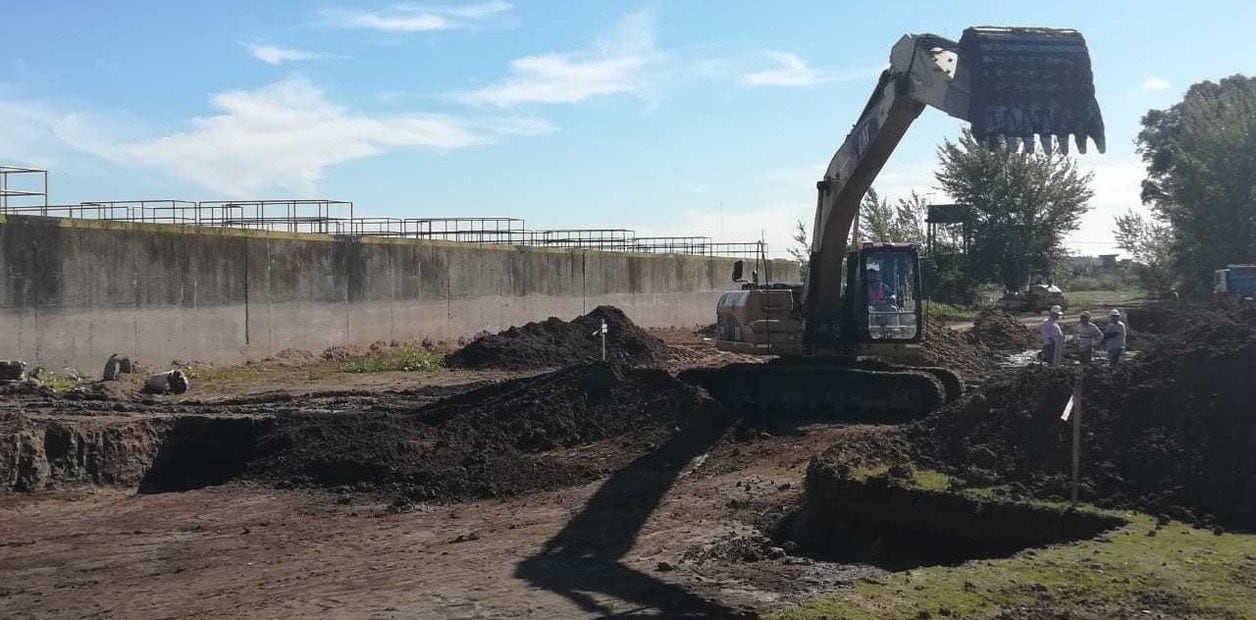 Obras en el parque industrial Curtidor Lanús.