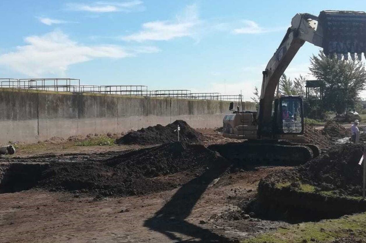 Obras en el parque industrial Curtidor Lanús.
