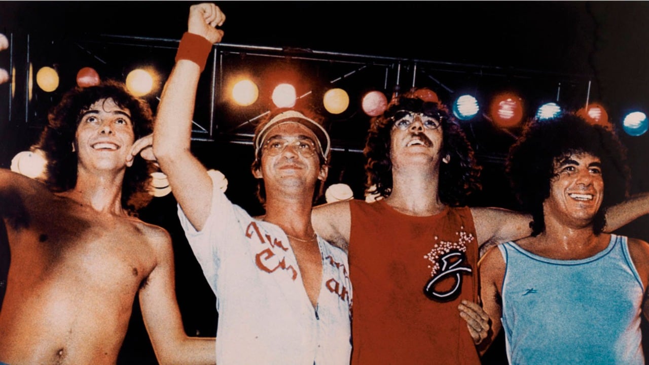 Aznar, Lebón, García y Moro, en la tapa del disco en vivo.