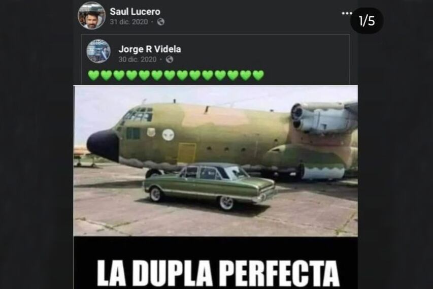 Uno de los posteos negacionistas de Lucero que encendió la alarma en Azul.