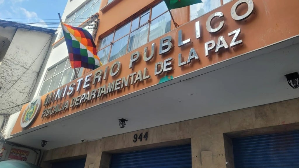 Fachada del Ministero Público de La Paz / Sitio web de la Fiscalía de Bolivia