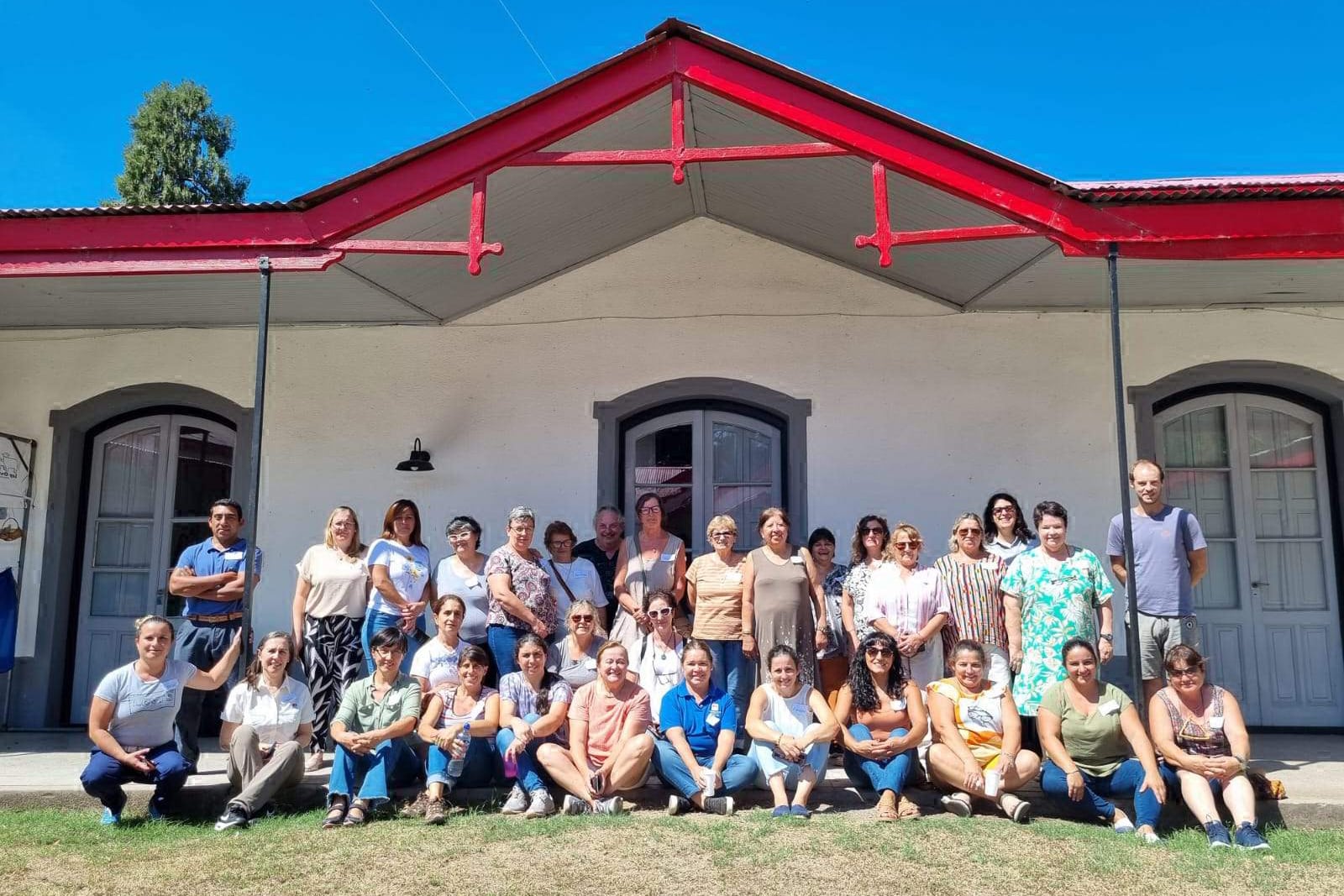 Integrantes de la red de hilanderas.