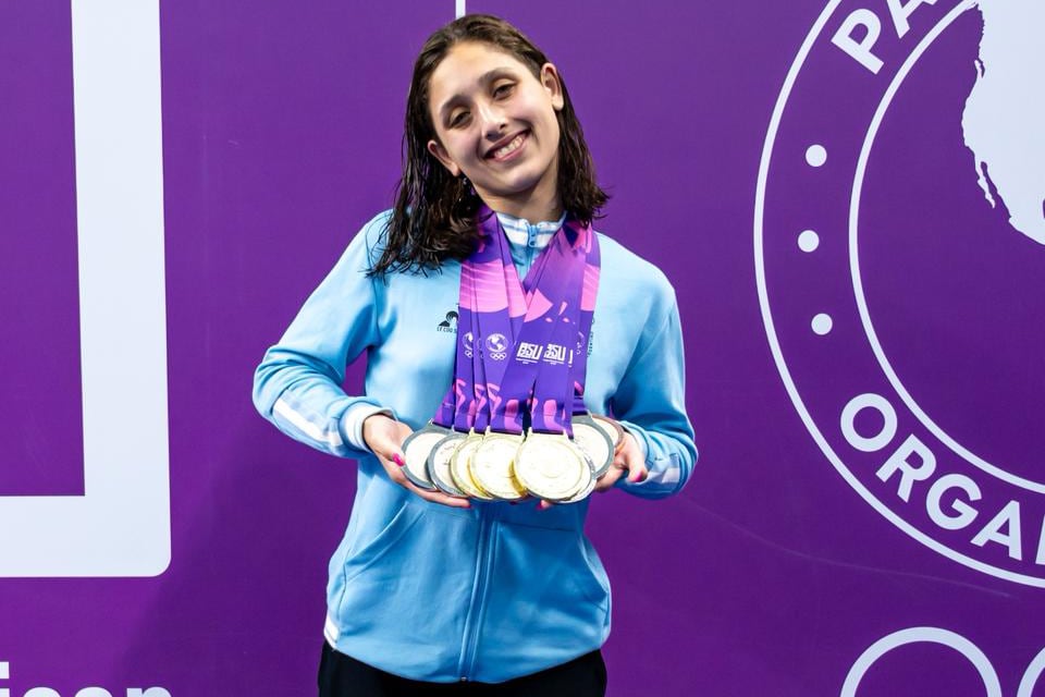 Agostina Hein, ganadora de ocho medallas en Asunción