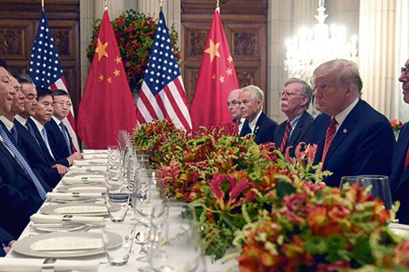 Trump frente a Xi Jinping en la Argentina, el 1º de diciembre pasado.