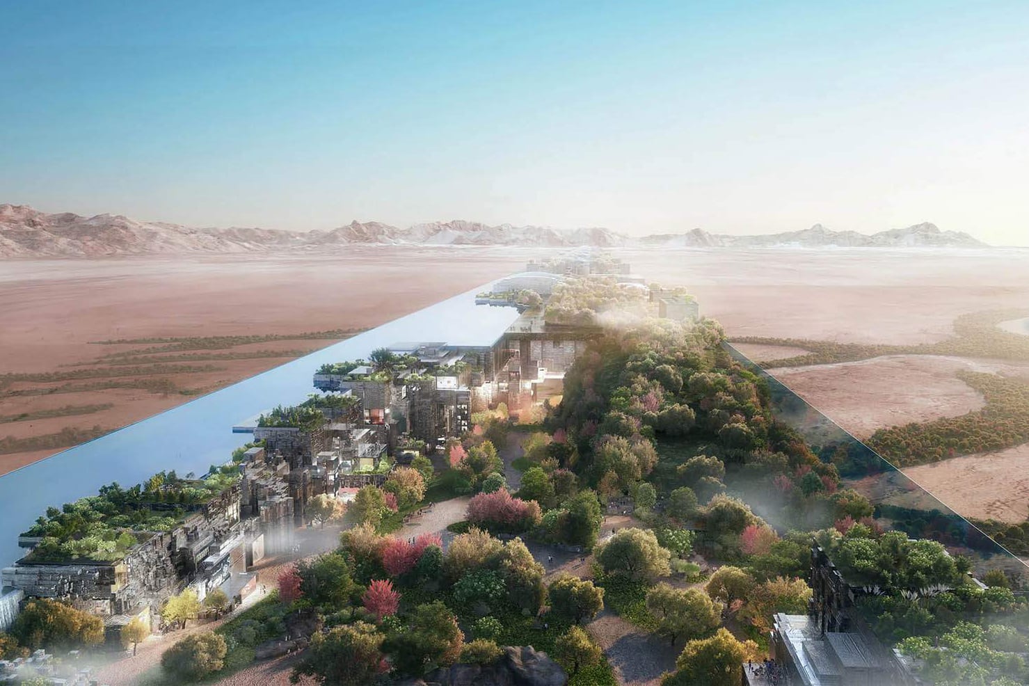 Neom (The Line) aun es un sueño arábigo en obras. 