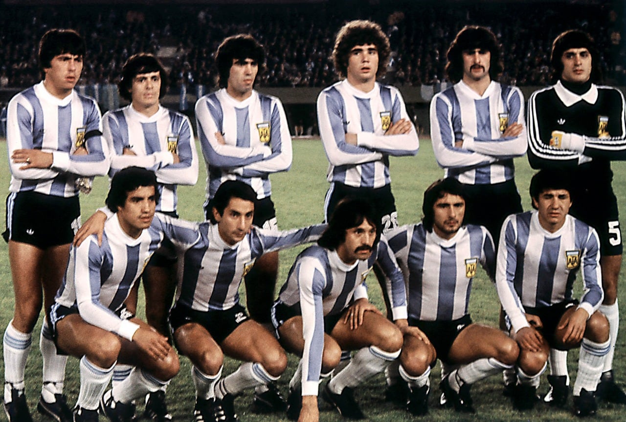 La formación argentina en el Mundial de 1978