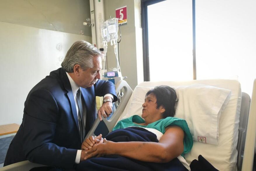 En junio del 2022, el Presidente visitó a Milagro Sala durante una de sus internaciones.